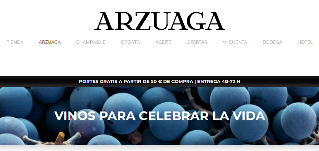 Cinco tienda online Arzuaga